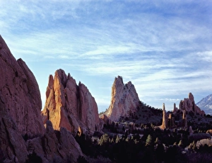 Crag Prints: Garden of the Gods, Colorado Springs, Colorado. A USA. Morning light on sandstone