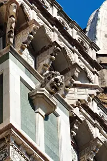 Basilica Prints: Gargoyle, Detail of the roof of the Cathedral of Santa Maria del Fiore or Duomo di Firenze