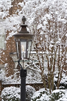 Huntsville Prints: A gas lamp in historic Twickenham district, Huntsville, Alabama