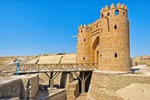 Architecture Prints: The gate of Shakhristan at the ruins of Otrar, Kazakhstan