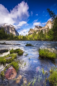 Cascades Prints: Gates of the Valley, Yosemite National Park, California