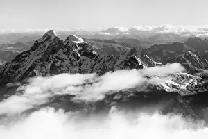 Himalaya Prints: Gauri Shankar (7134m) in the Himalayas above the clouds, Nepal