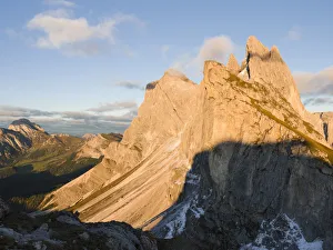 Geisler mountains (Gruppo delle Odle, Le Odle, Odles) in the nature park Puez-Geisler
