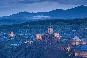 Eurasia Prints: Georgia, Akhaltsikhe. Town view with Rabati Fortress