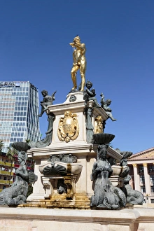 Images Dated 23rd September 2014: Georgia, Batumi. The fountain of Neptune in Batumi