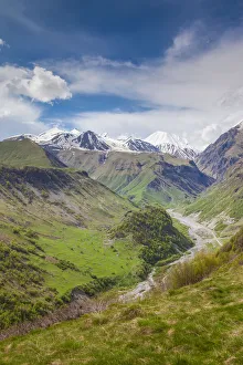 Highway Prints: Georgia, Georgian Military Highway, Gudauri. Mountain landscape