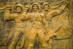 Eurasia Prints: Georgia, Gori. Soviet-era military mural