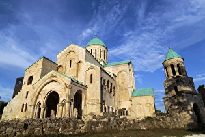 Kutaisi Prints: Georgia, Kutaisi. The Bagrati Cathedral and remains of its wall