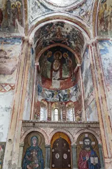 Images Dated 22nd September 2014: Georgia, Kutaisi. Religious artwork inside the Gelati Monastery