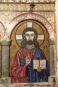 Images Dated 22nd September 2014: Georgia, Kutaisi. Religious artwork inside the Gelati Monastery