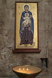 Images Dated 20th September 2014: Georgia, Mtskheta. A detailed mosaic in the Svetitskhoveli Cathedral