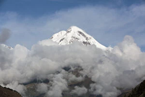 Georgia, Mtskheta, Stepantsminda. A mountain in the Kabegi range
