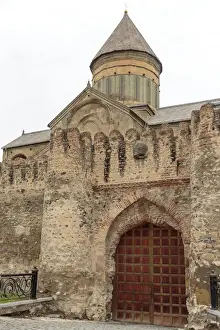 Images Dated 20th September 2014: Georgia, Mtskheta. The Svetitskhoveli Cathedral main gate