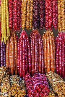 Sweet Prints: Georgia, Tbilisi. Churchkhela, traditional Georgian candy
