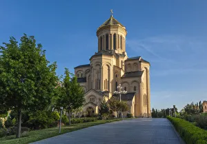 Georgia, Tbilisi. Holy Trinity Cathedral of Tbilisi exterior