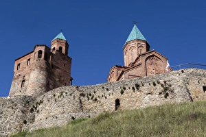 Images Dated 26th September 2014: Georgia, Telavi. Looking up at Gremi Monastery