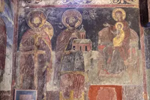 Images Dated 26th September 2014: Georgia, Telavi. Religious artwork at Gremi Monastery