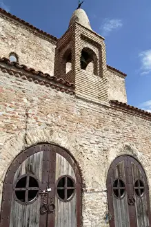 Images Dated 22nd September 2014: Georgia, Uplistsikhe. The entryway and bell tower to the Uplistsikhe Cave Complex church