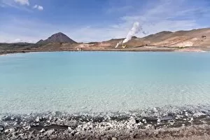 Geothermal power station near Lake Myvatn, Iceland
