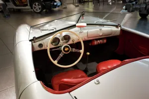 Cars Collection: Germany, Baden-Wurttemberg, Stuttgart-Zuffenhausen. Porsche Car Museum, Porsche 356 sports car