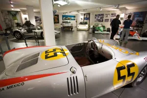 <b class=qtipBold><figcaption>Germany, Baden-Wurttemberg</figcaption></b><br>Germany, Baden-Wurttemberg, Stuttgart-Zuffenhausen. Porsche Car Museum, Porsche spider racing car, 1955<br><em>© Walter Bibikow / DanitaDelimont.com</em> Germany, Baden-Wurttemberg