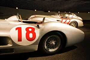 Cars Collection: Germany, Baden-Wurttemberg, Stuttgart. Mercedes Benz Museum, 1950s Mercedes SLR racing car