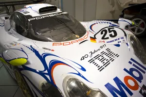Images Dated 1st June 2008: GERMANY, Baden-Wurttemberg, Stuttgart-Zuffenhausen. Porsche Car Museum, Porsche GT1
