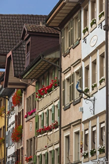 Images Dated 30th October 2014: Germany, Baden-Wurttemburg, Black Forest, Waldshut-Tiengen, Waldshut, buildings along