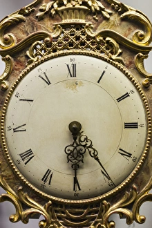 Images Dated 25th October 2014: Germany, Baden-Wurttemburg, Black Forest, Furtwangen, detail of 19th century clock face