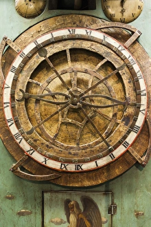 Images Dated 25th October 2014: Germany, Baden-Wurttemburg, Black Forest, Furtwangen, detail of 19th century clock face