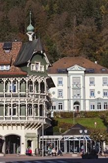 Images Dated 28th October 2014: Germany, Baden-Wurttemburg, Black Forest, Sankt Blasien, town buildings