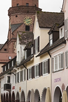 Images Dated 23rd October 2014: Germany, Baden-Wurttemburg, Black Forest, Freudenstadt, buildings by the Marktplatz, fall
