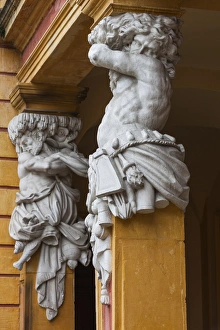 Images Dated 20th October 2014: Germany, Baden-Wurttemburg, Ludwigsburg, Schloss Favorite Palace, detail