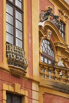 Germany, Baden-Wurttemburg, Ludwigsburg, Schloss Favorite Palace, detail