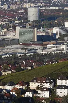Images Dated 19th October 2014: Germany, Baden-Wurttemburg, Stuttgart-Unter-Turkheim, elevated view of Mercedes-Benz