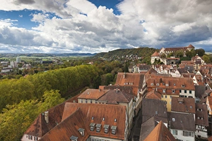 Images Dated 21st October 2014: Germany, Baden-Wurttemburg, Tubingen, elevated town view towards the Schloss Palace