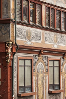 Germany, Baden-Wurttemburg, Tubingen, old town building details