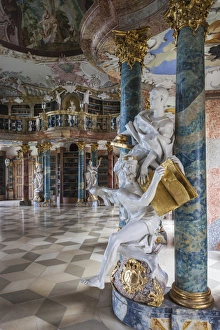 Images Dated 18th October 2014: Germany, Baden-Wurttemburg, Wiblingen, Kloster Wiblingen Abbey, 18th century monastery