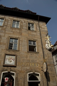 Medicine Prints: Germany, Bamberg. Historic apothecary, oldest pharmacy in Bamberg