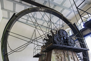 Germany, Bavaria, Bad Reichenhall, Alte Saline, old saltworks, interior, brine pumping