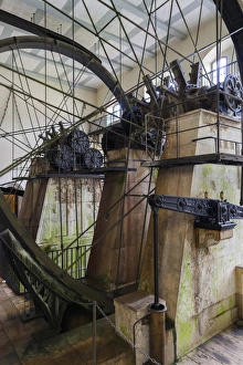 Deutschland Prints: Germany, Bavaria, Bad Reichenhall, Alte Saline, old saltworks, interior, brine pumping