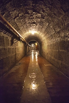 Germany, Bavaria, Bad Reichenhall, Alte Saline, old saltworks, underground walkway