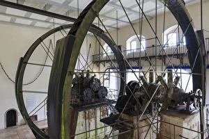 Germany, Bavaria, Bad Reichenhall, Alte Saline, old saltworks, interior, brine pumping