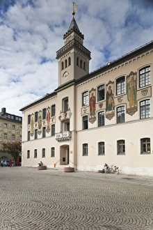 Deutschland Prints: Germany, Bavaria, Bad Reichenhall, town hall