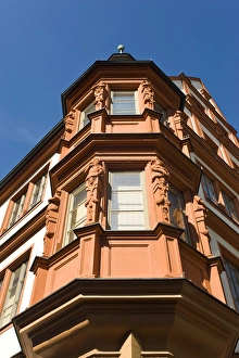 GERMANY, Bavaria, Bayern, Wurzburg. Building on Schonbornstrasse