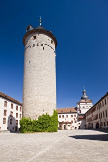 Festung Marienberg Prints: GERMANY, Bavaria, Bayern, Wurzburg. Festung Marienberg fortress tower