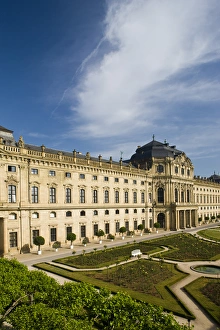 GERMANY, Bavaria, Bayern, Wurzburg. Residenz Palace, east view