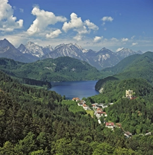Germany, Bavaria, Hohenschwangau Castle. Hohenschwangau Castle, built by Maximillian II