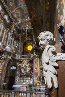 Images Dated 15th October 2014: Germany, Bavaria, Munich, Assamkirche, built 1746, late baroque church, interior