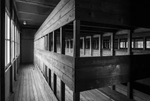 Images Dated 16th October 2014: Germany, Bavaria, Munich-Dachau, WW-2 era Nazi concentration camp, barracks building